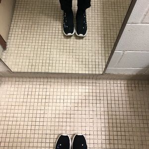 Zara Bedazzled Sweater Sneakers